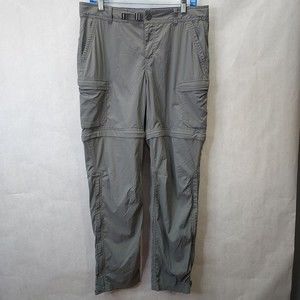 REI Pants Sz 12 Convertible Hiking Shorts UPF 50 Lightweight Cargo Grey Relaxed